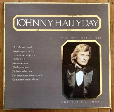 Johnny Hallyday-Coffret 3 LP-Versions originales-Polygram 824985 - 1 PY785. - Photo 1/3