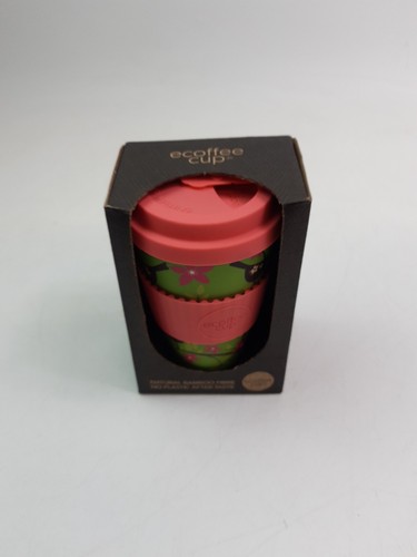 Natürliche Bambusfaser ohne Plastik Geschmack Öko Kaffee 400ml Mehrweg Becher & Deckel Breite
