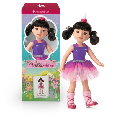WellieWishers Emerson 14.5'' Doll, Purple,silver
