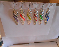 Glow Trolling Spoons Brass Hex 3 7/8" Salmon Walleye Pike Trout Fishing Lot # 13