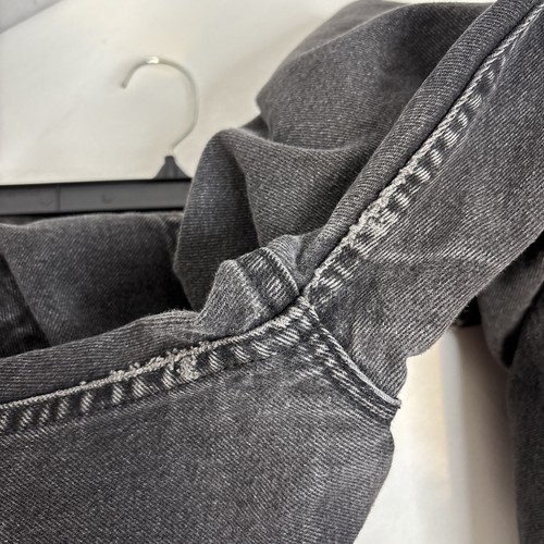 Jeans de mezclilla negros vintage años 90 Levis 505 corte regular talla 42x29 hechos en EE. UU. - Imagen 12 de 15