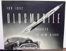 1952 Oldsmobile Classic 98 New Super De Luxe 88 Sales Folder Original