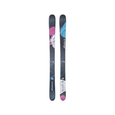 Nordica Unleashed 90 Men's All-Mountain Skis, Blue/Aqua/Pink