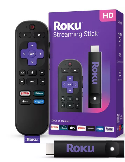 Roku Streaming Stick HD — HD Streaming Device for TV with Roku Voice Remote