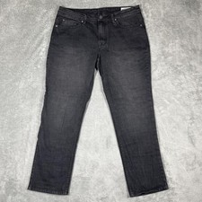 Buffalo David Bitton Jeans Mens 36x30 Gray Jackson Straight Stretch Denim Pants