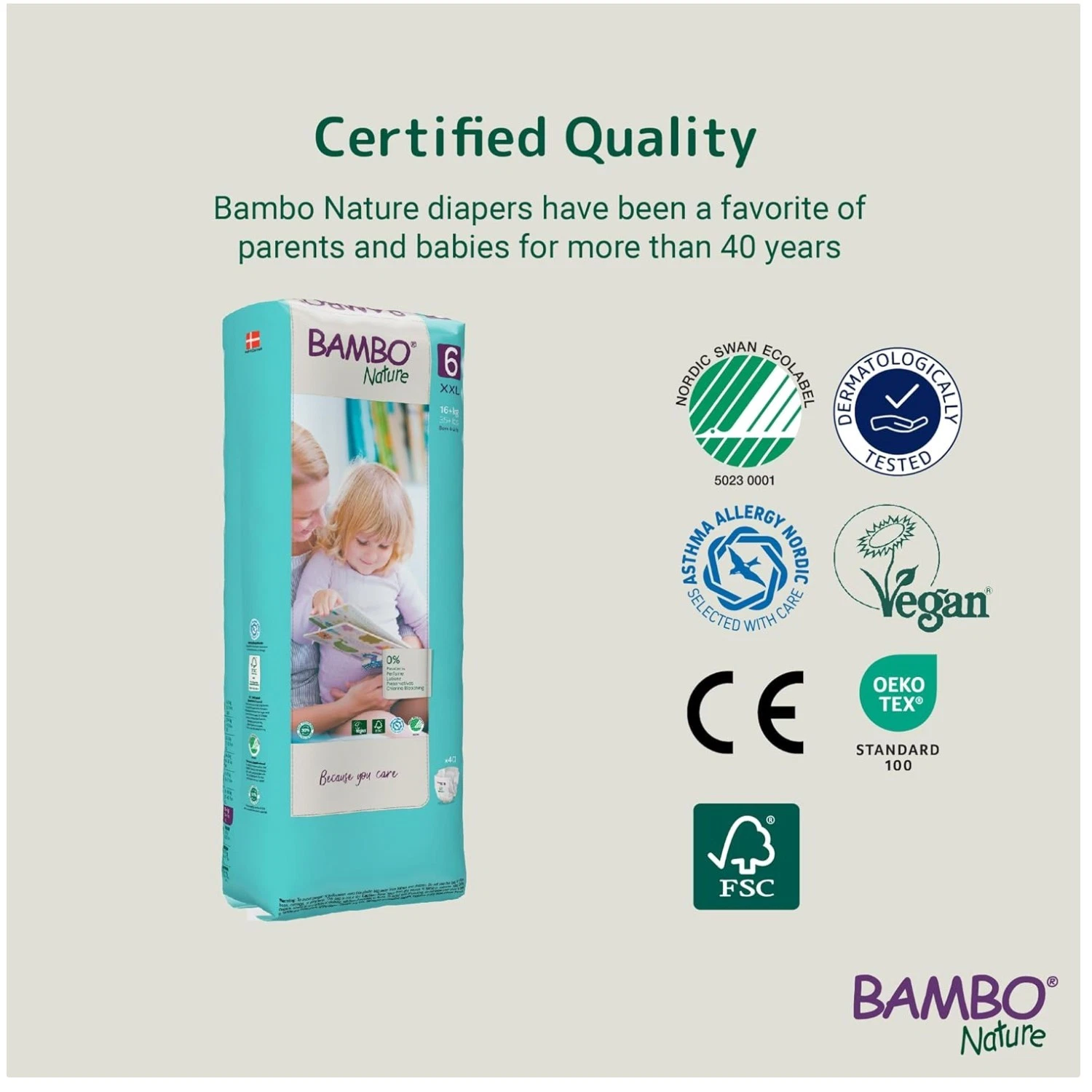 Asthma Allergy Approved Diapers, Size 6 - 120 Count
Opens in a new window or tab
