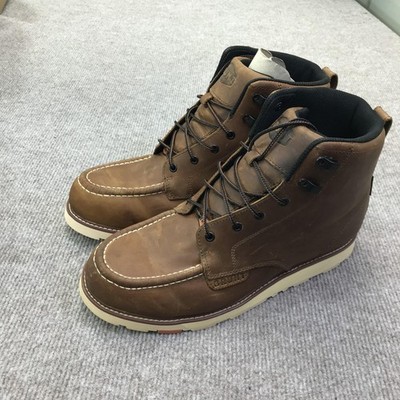 Brunt Marin Boots Mens Size 13 Brown Leather Work Moc Toe EH ASTM