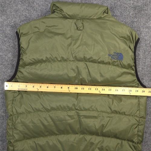 The North Face Aconcagua Vest Mens M Green Down Puffer Full Zip Outdoor Hiking - Picture 7 of 11