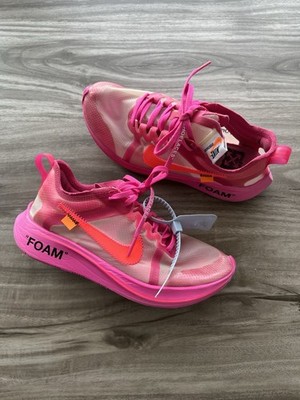 Size 7 Men s/ 8.5 Women s - Off-White x Nike Zoom Fly SP Tulip Pink