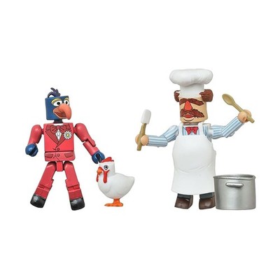 Muppets Minimates Serie 1 2-Pack: Gonzo & Schwedischer Koch