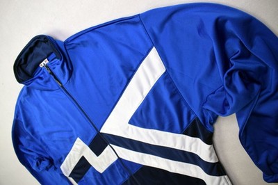 Trainings Jacke Vintage Sport Graphik Jacket Top Active Swiss Design 90er 90s L