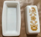 Vintage Pyrex Corelle butterfly gold covered  butterfish perfect condition