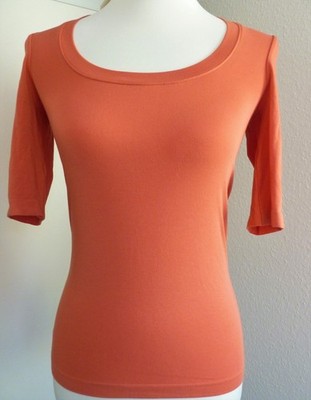 Wolford  Como Shirt Size: S Colour: Cantalope  Viscose Mix