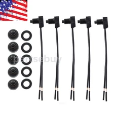5x New 12V 4" On-Off Push-Button Switch LED Push Button Switch Waterproof Boot