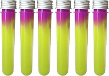 6pc Test Tube Slime Multicolour Putty Assorted Design Christmas Party Bag Filler