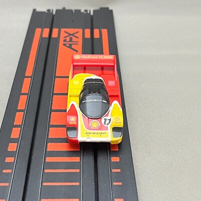TOMY トミー AFX HO スロットカー ポルシェ 962 IMSA AFX Porsche 962C Kenwood SL-001 Lightning Red HO Slot Car