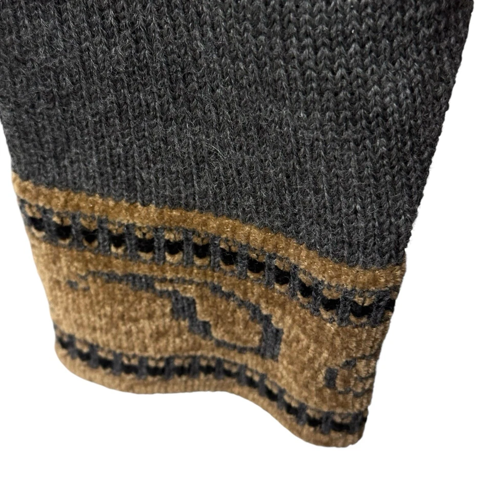 Pendleton Suéter Mujer Pequeño Gris Cárdigan Cremallera Completa Lana Acrílico Chaqueta De Colección Foto 3 de 4