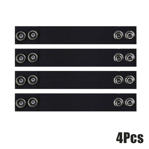 4Pcs Belt Keepers with Double Snaps for Wide Belt Heavy Duty Nylon Belts Black  - Picture 18 of 18
