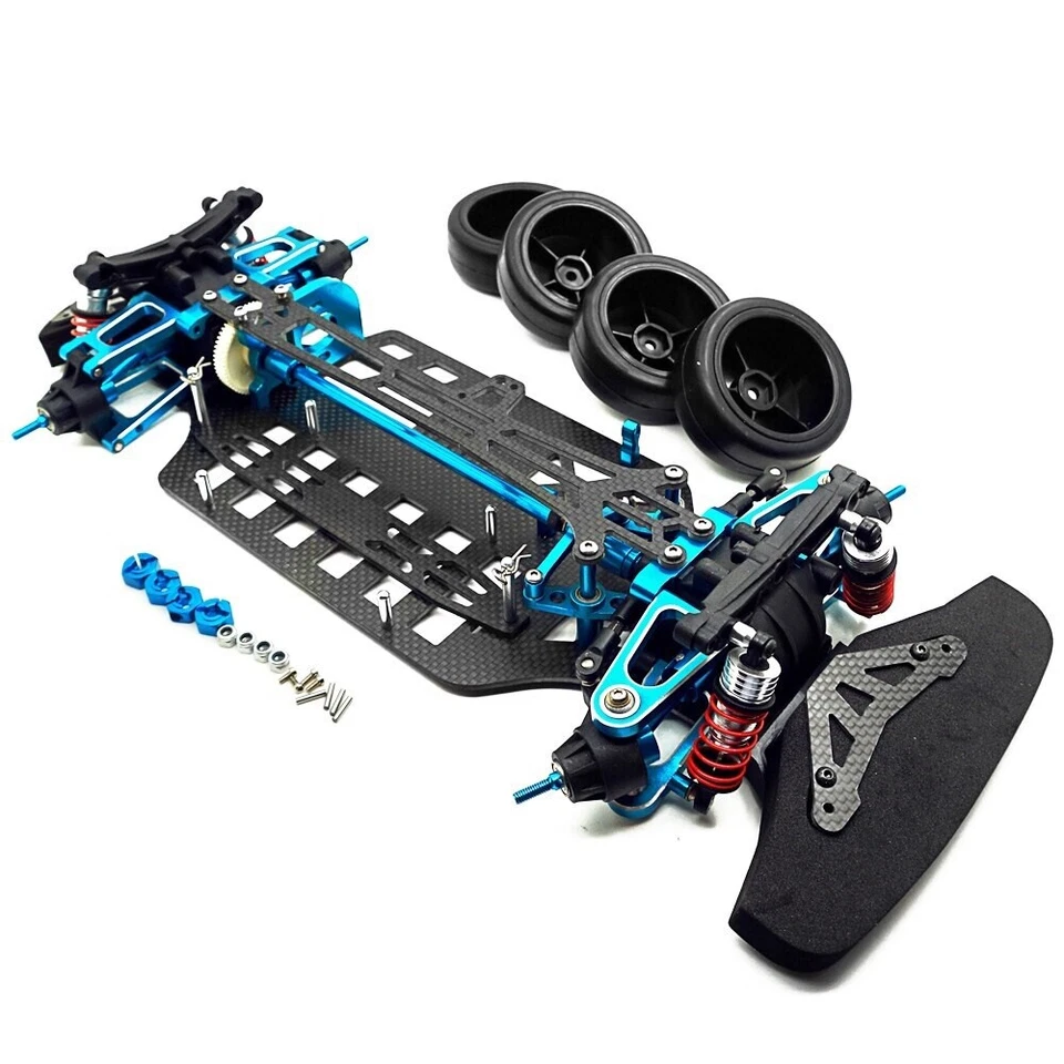 Metal Shaft Drive 1:10 4WD Racing Car Body Chassis Frame for TAMIYA TT01 TT01E - Image 2 of 4