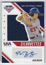 Jack Bulger 2020 Panini Stars Stripes Silhouettes Relic AUTO /299 Vanderbilt