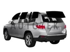 PreCut Window Film Any Shade % VLT For Toyota Highlander 2008-2013 Tinting Films