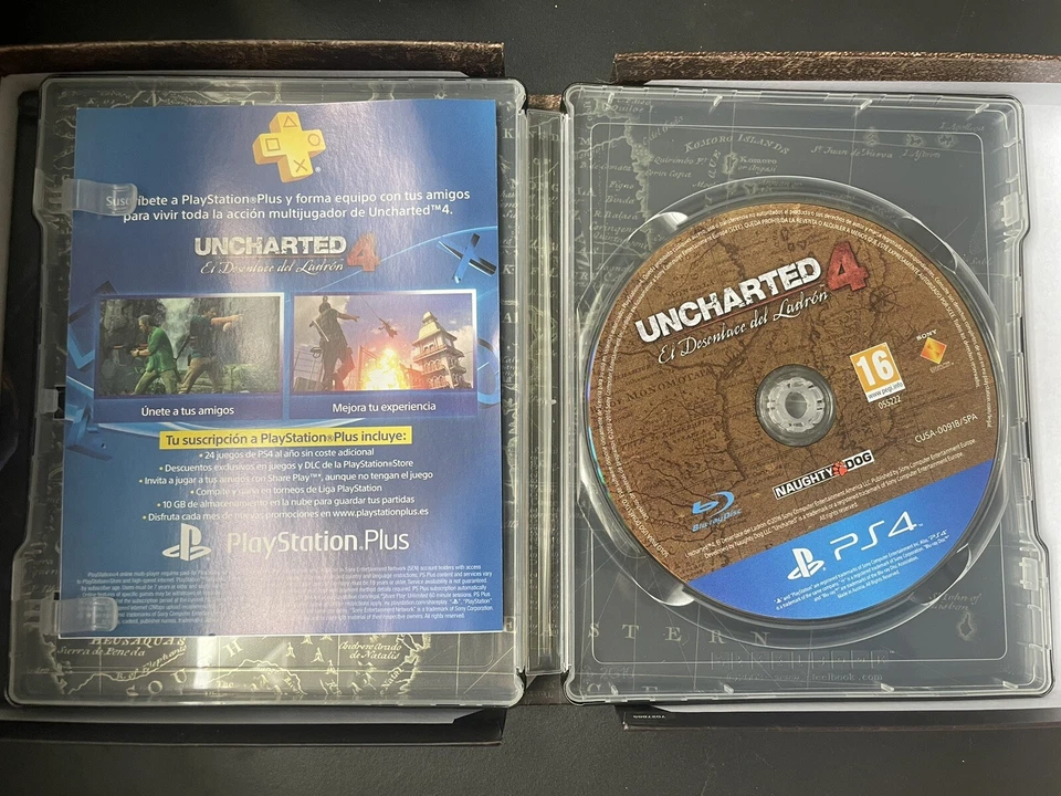 UNCHARTED 4 EDICION ESPECIAL - PLAYSTATION 4 PS4 PLAY STATION - PAL ESPAÑA, foto 3 de 4