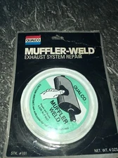 Vintage Qualco Muffler Weld Exhaust System Repair Sealed, 4 oz
