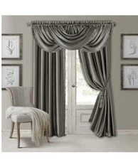 Home Window Panel Grey Versailles Elrene Homefashions
