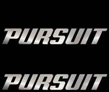 Set of 2 Marine Grade Vinyl Decals for Pursuit Boat Hull. Free Shipping