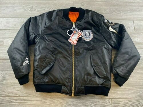 Rothco Womens MA-1 Flight Jacket - Black Size Small Team Dev Match NWT - 第 1/11 張圖片