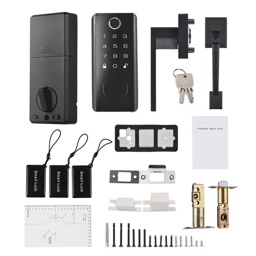 Aoresac Smart Front Door Lock Handle Set Keyless Entry Door Lock DeadboltV5T7 - Picture 12 of 12