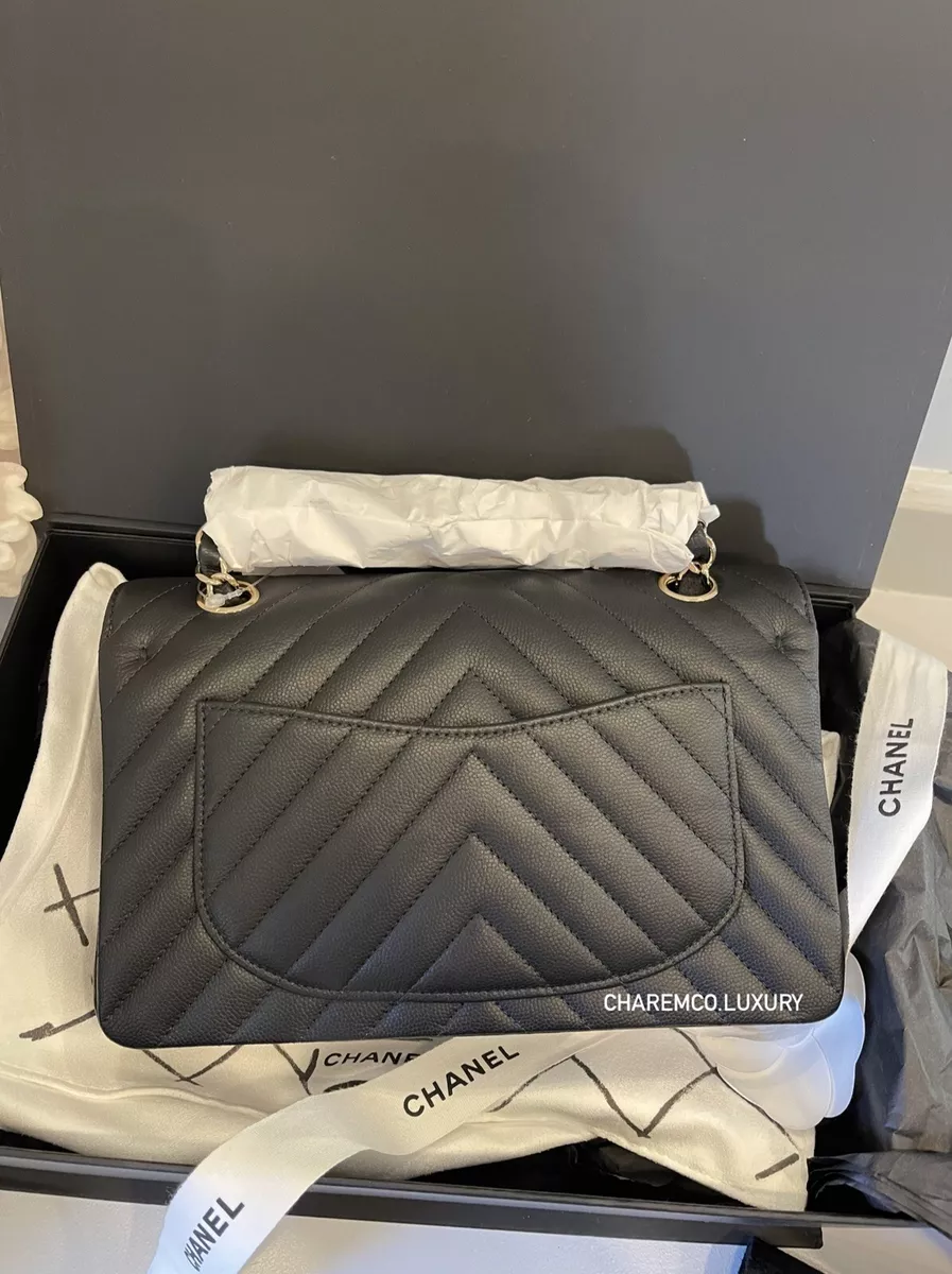 Chanel Chevron Medium Classic Double Flap Bag OliveGreen GHW #29 Chanel Chevron Medium Classic Double Flap Bag OliveGreen GHW