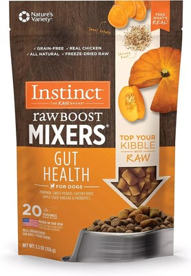 Instinct Freeze Dried Raw Boost Mixers Grain Free Gut Health All Natural Dog Foo