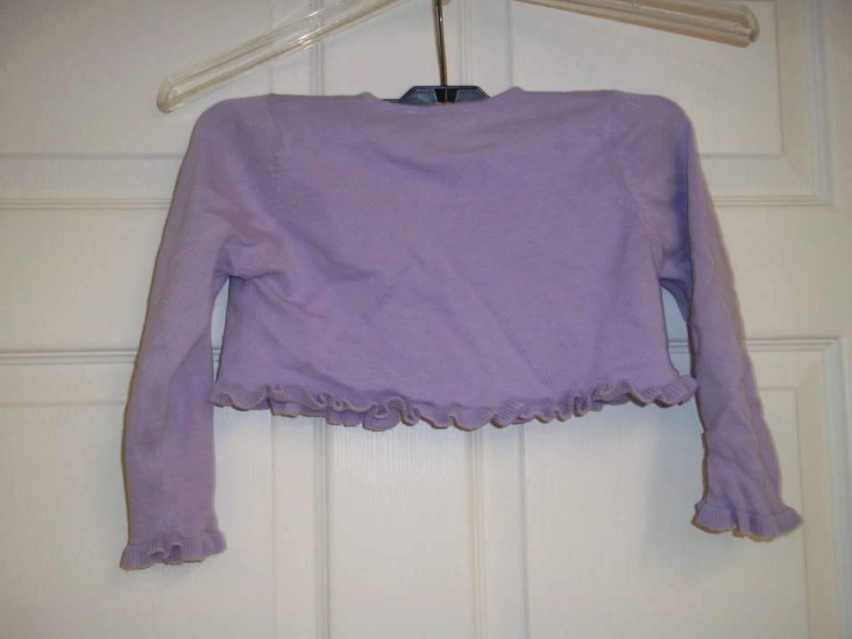 Cárdigan abierto bolero de manga larga Good Lad encogido de hombros púrpura talla 5 Foto 3 de 4