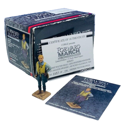 Corgi Forward March metal figure toy soldier 1:32 box WWII Oberst