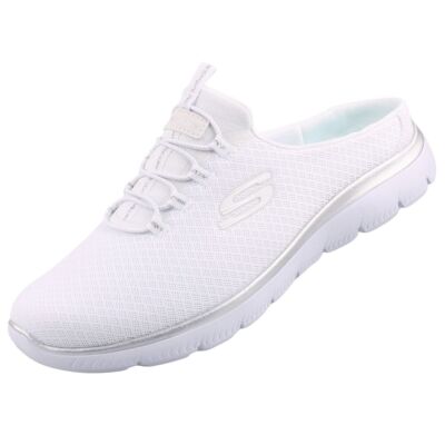 Skechers Summits Swift Step Damen Sabot Pantolette Weiß 149529-WSL Waschbar