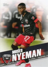 2022 Topps MLS Moses Nyeman D.C. United #92 Soccer M DC