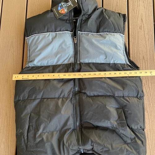 Puffer Vest Mens 2XL XXL Fourcast Black Gray NWT Winter Gorpcore Outdoors Hiking image 4