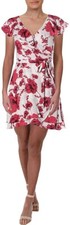 Free People 255694 Women's French Quarter Printed Mini Dress Ivory Size Large