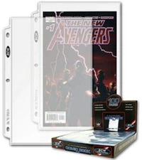 Lot of 50 BCW Pro 1 Pocket Acid Free Comic Book Album Pages binder sheets