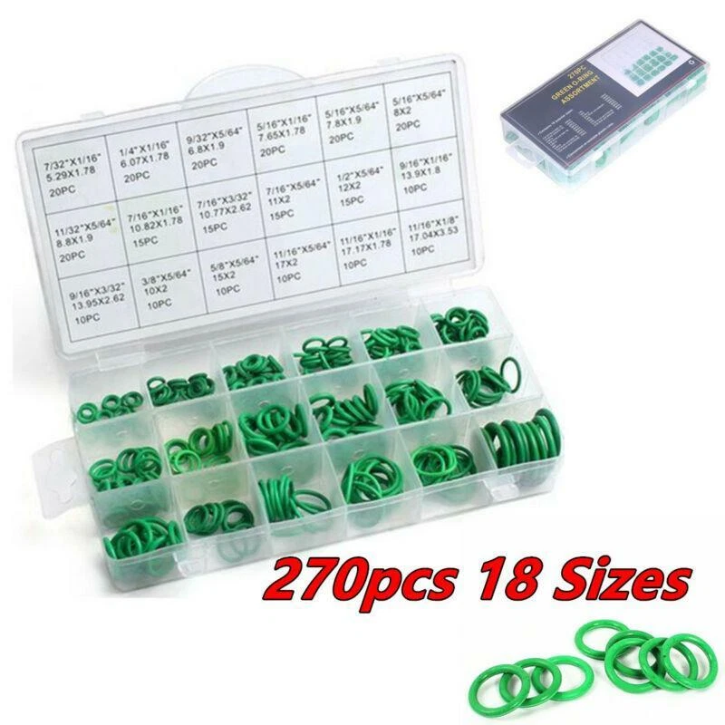 270 шт. комплект уплотнительных колец в ассортименте для автомобильной системы кондиционирования воздуха инструменты для ремонта уплотнений - Изображение 3 из 4
