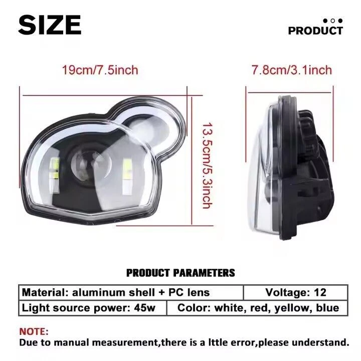 Kit de faros LED DRL para BMW G650GS G 650 X challenge/Xmoto/HP2 Megamoto 06-07 Foto 3 de 4