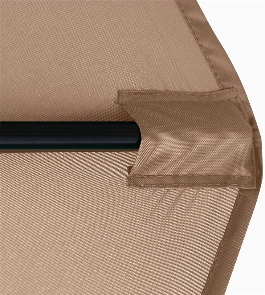 Cubierta de dosel de repuesto para paraguas exterior mesa de mercado de patio de 9 pies (solo toldo) Foto 3 de 4