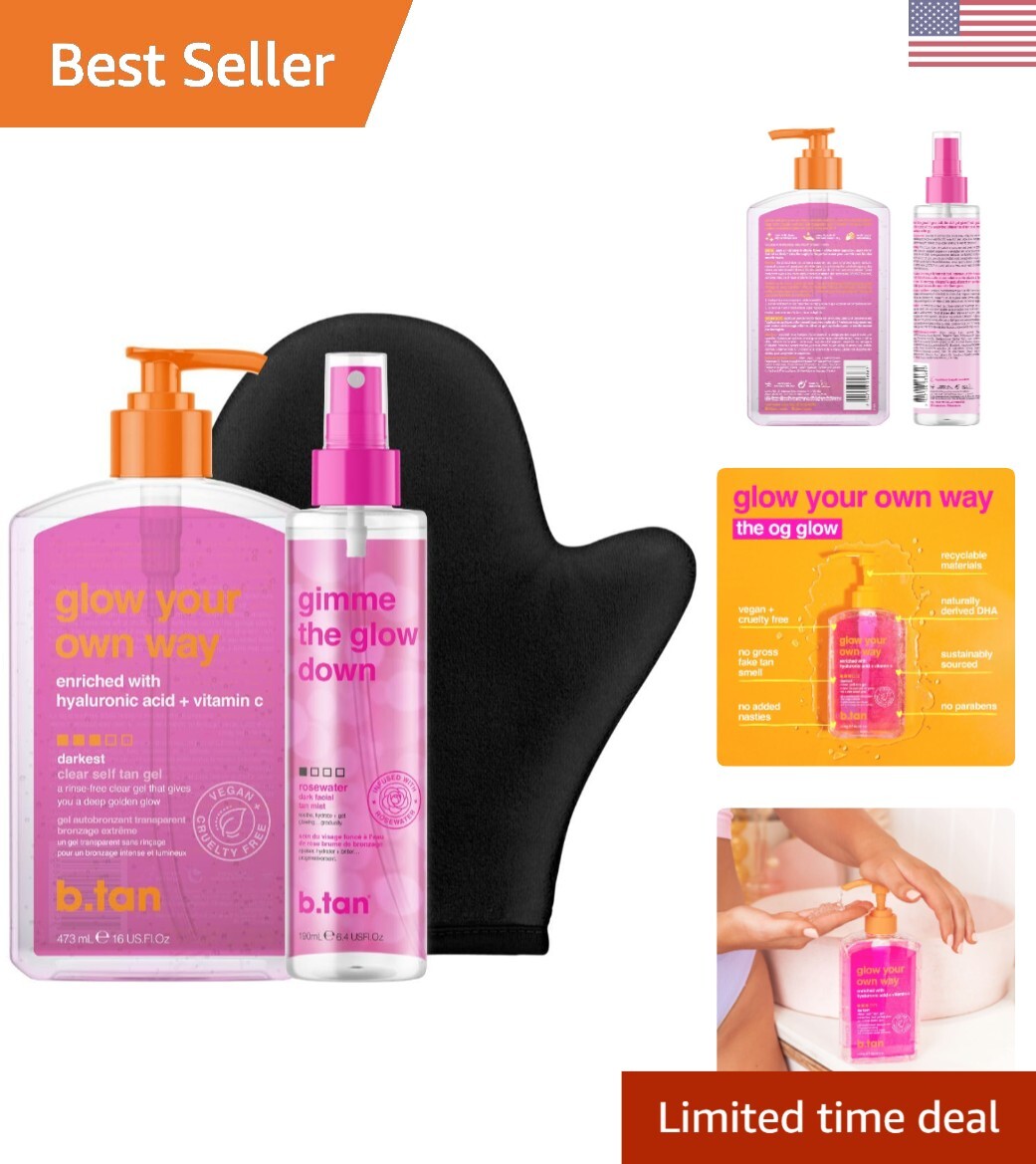 Moisturizing Self-Tan Gel & Gradual Radiance Face Mist - Complete Tanning Set