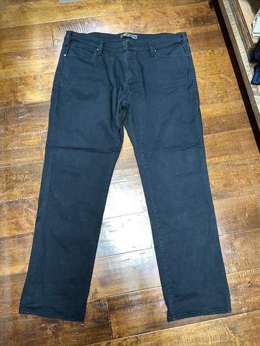 34 Heritage Jeans Mens Comfort Rise Classic Fit Straight Leg 42W 32L Black - Picture 1 of 12
