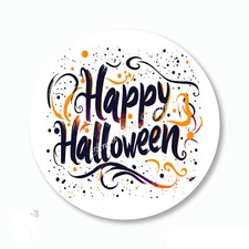 Happy Halloween Favors Scrapbook Stickers Halloween Envelope Seals Labels