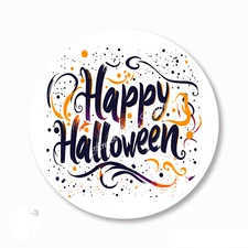 Happy Halloween Favors Scrapbook Stickers Halloween Envelope Seals Labels
