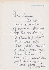 Marlene Dietrich 1 page ALS letter on personal stationary