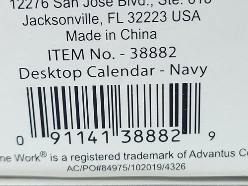 See Jane Work Desktop Calendar Navy 300 Gold Lined Sheets - New worn packaging - Picture 5 of 6