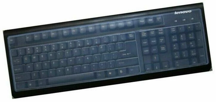 Desktop PC Keyboard Cover Protector Silicone Clear Spill Proof Skin Washable - Image 3 of 4